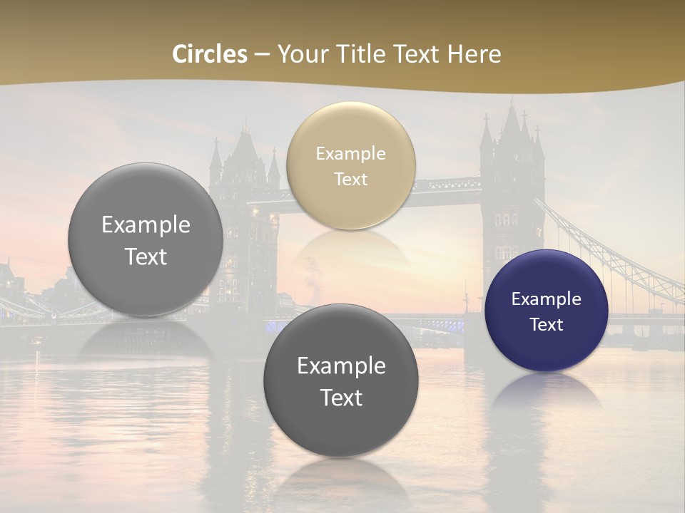 A Bridge Over A Body Of Water With A Sunset In The Background PowerPoint Template