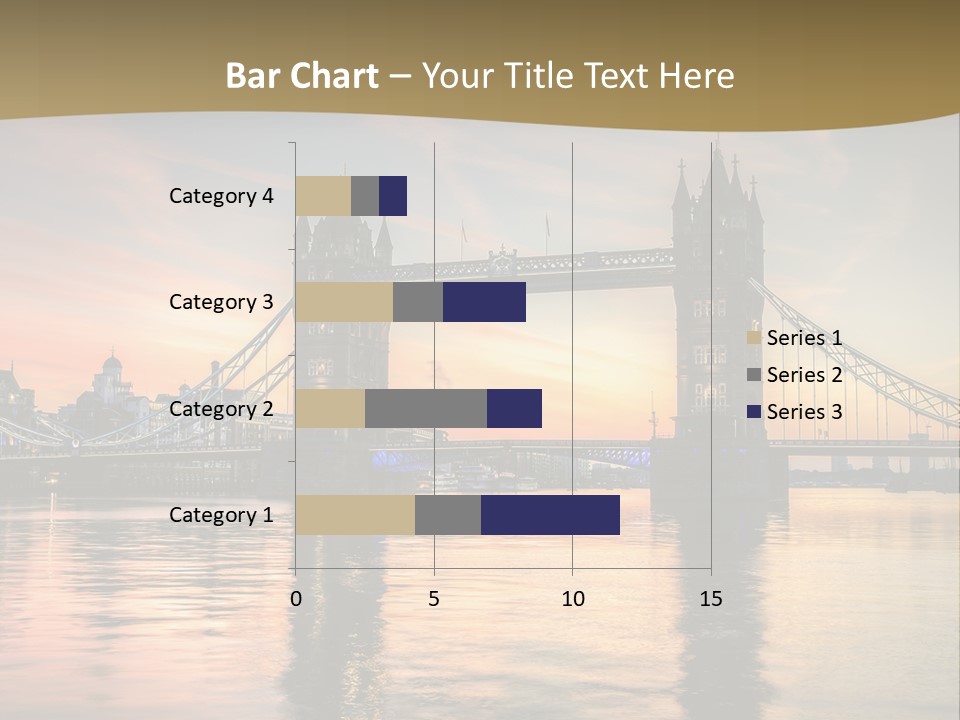 A Bridge Over A Body Of Water With A Sunset In The Background PowerPoint Template