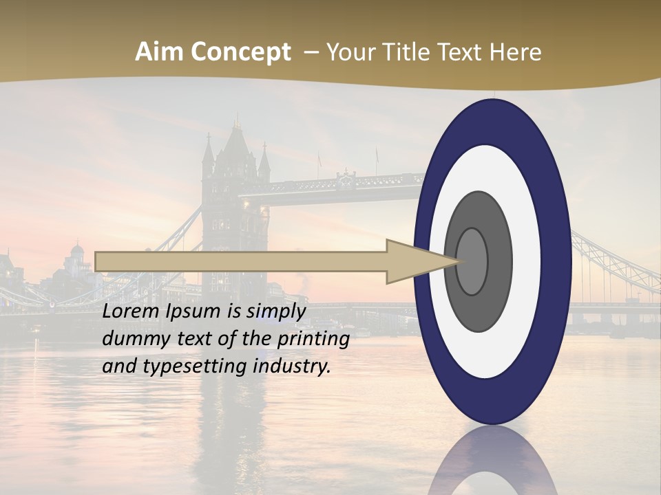 A Bridge Over A Body Of Water With A Sunset In The Background PowerPoint Template