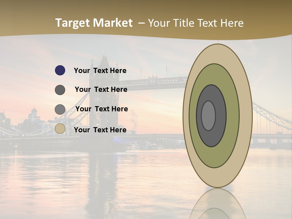 A Bridge Over A Body Of Water With A Sunset In The Background PowerPoint Template