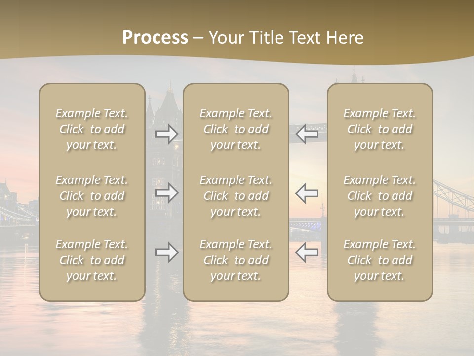 A Bridge Over A Body Of Water With A Sunset In The Background PowerPoint Template
