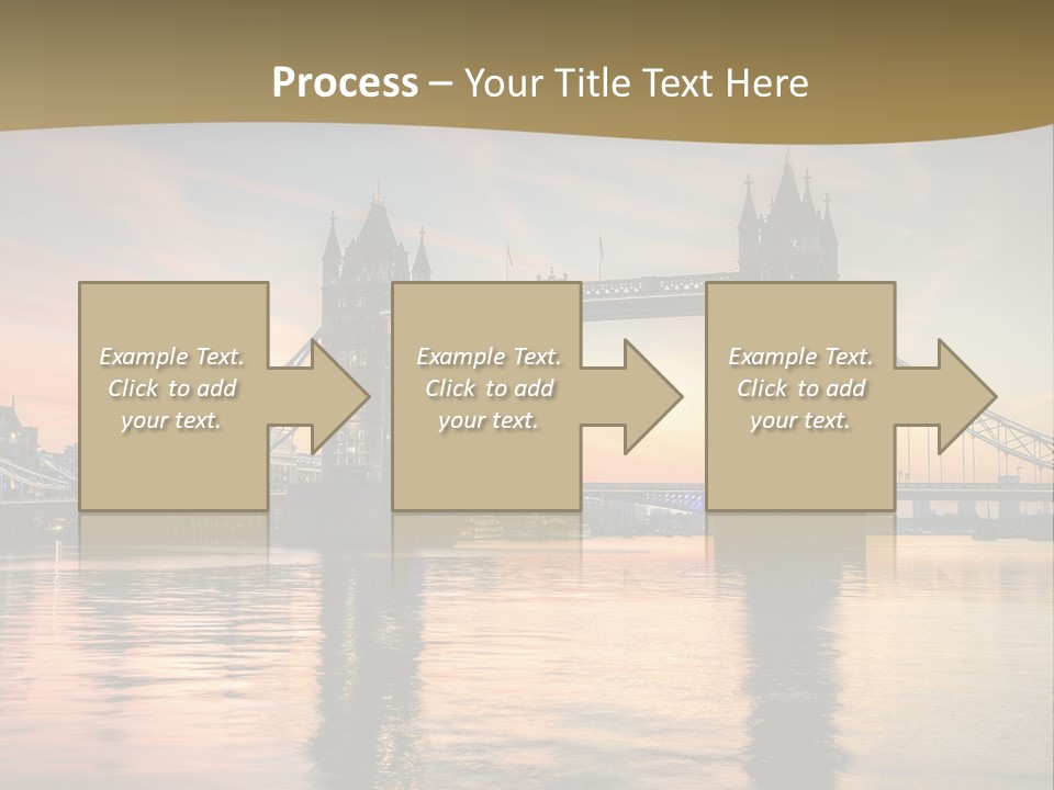A Bridge Over A Body Of Water With A Sunset In The Background PowerPoint Template