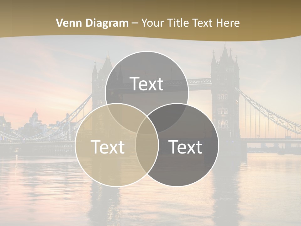 A Bridge Over A Body Of Water With A Sunset In The Background PowerPoint Template