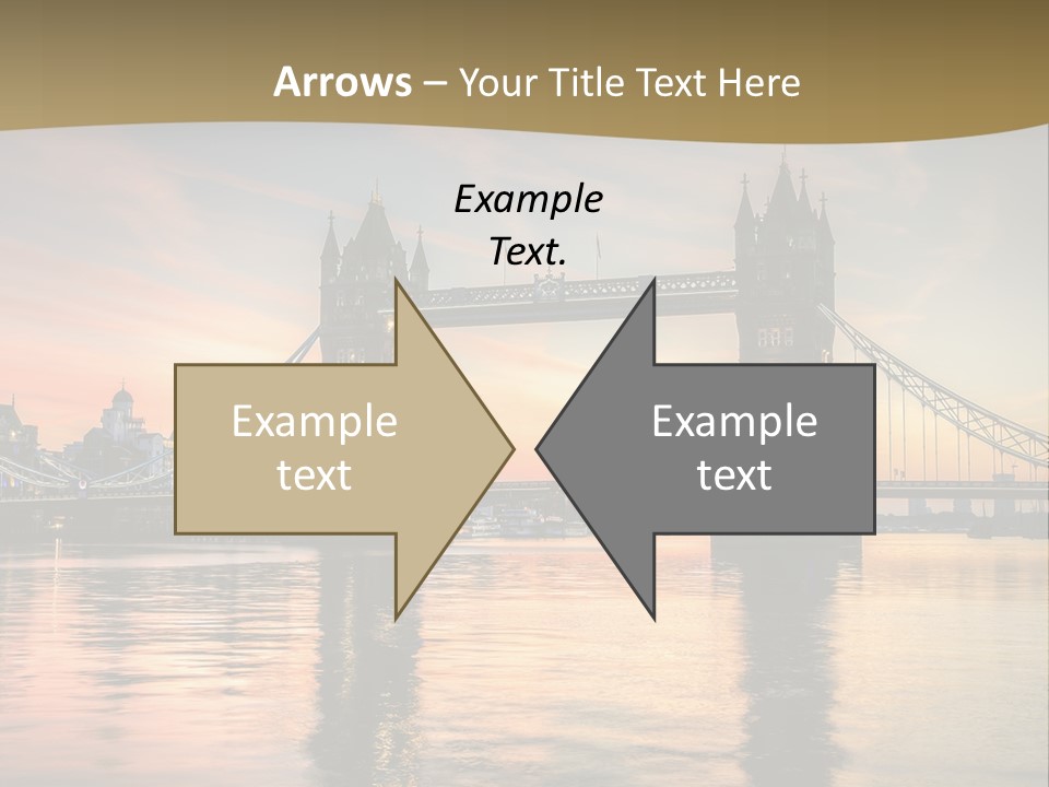 A Bridge Over A Body Of Water With A Sunset In The Background PowerPoint Template