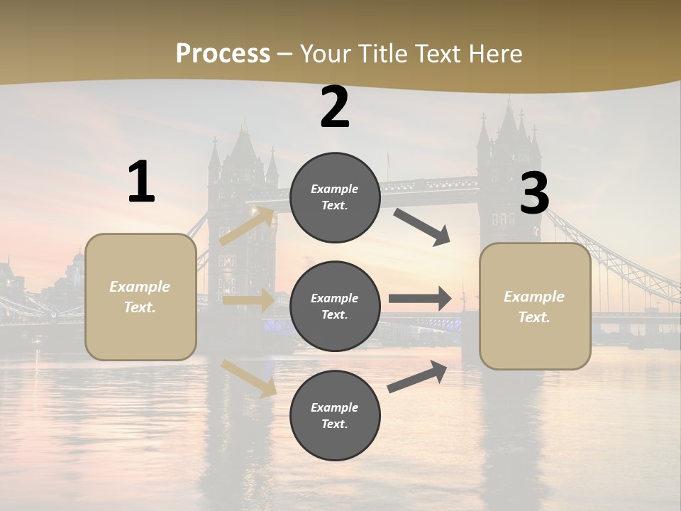A Bridge Over A Body Of Water With A Sunset In The Background PowerPoint Template