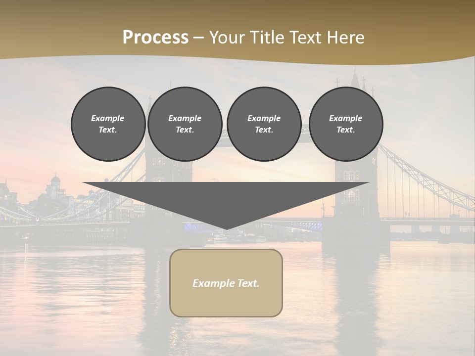 A Bridge Over A Body Of Water With A Sunset In The Background PowerPoint Template