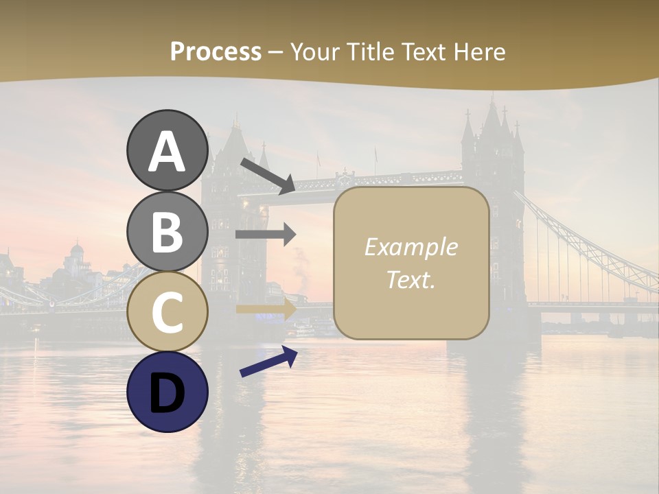A Bridge Over A Body Of Water With A Sunset In The Background PowerPoint Template