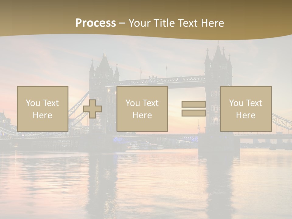A Bridge Over A Body Of Water With A Sunset In The Background PowerPoint Template