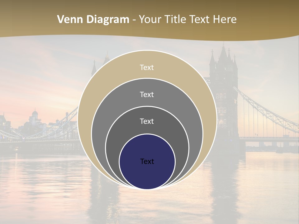 A Bridge Over A Body Of Water With A Sunset In The Background PowerPoint Template