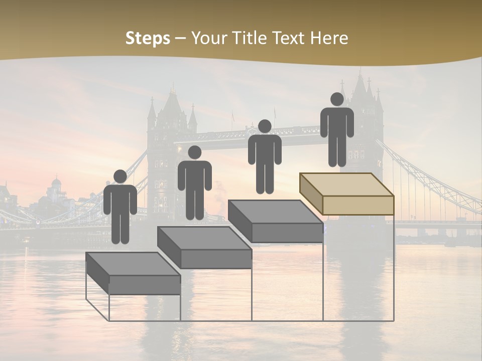 A Bridge Over A Body Of Water With A Sunset In The Background PowerPoint Template