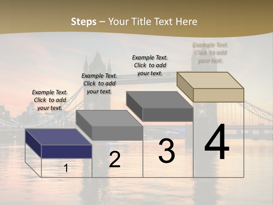 A Bridge Over A Body Of Water With A Sunset In The Background PowerPoint Template