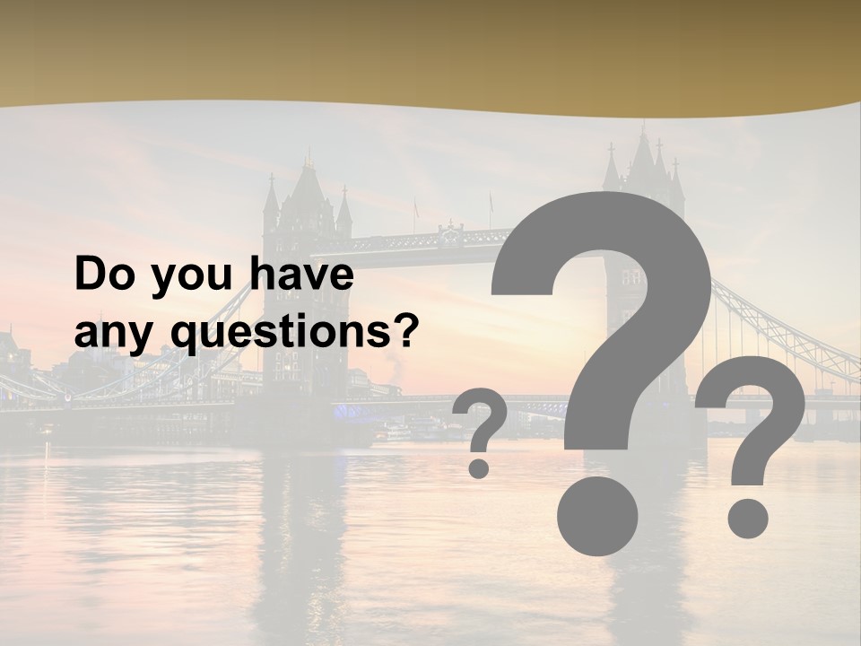 A Bridge Over A Body Of Water With A Sunset In The Background PowerPoint Template