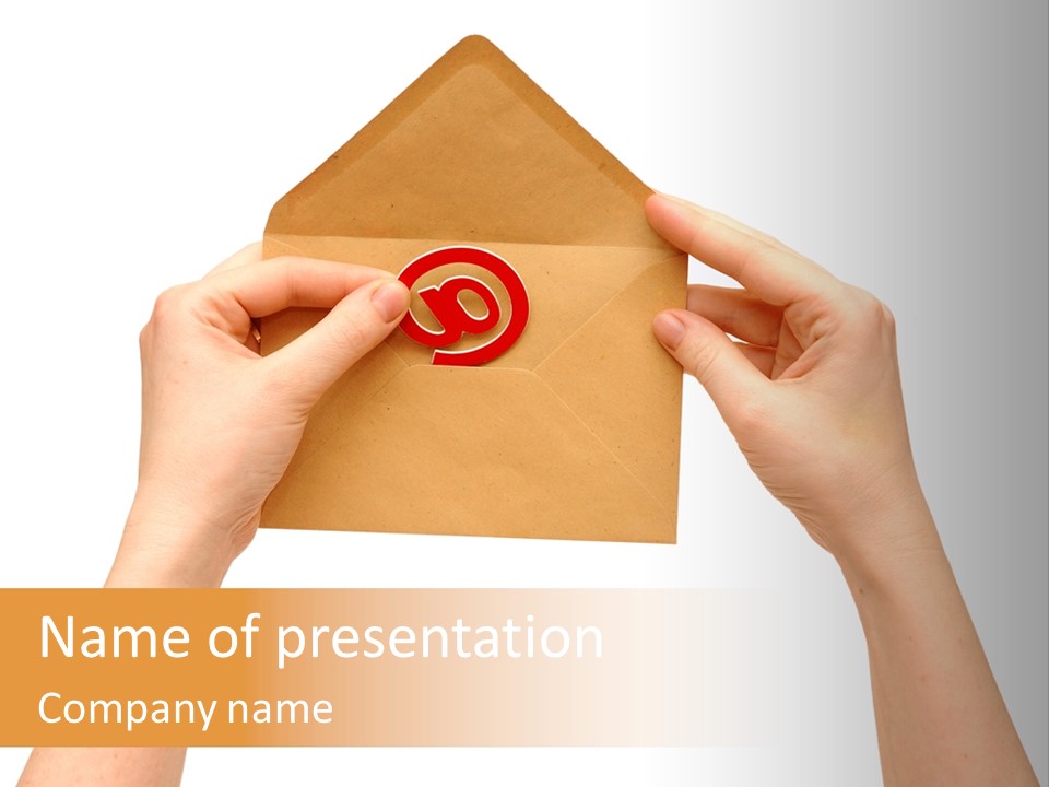 A Person Holding A Piece Of Paper With A Magnet On It PowerPoint Template