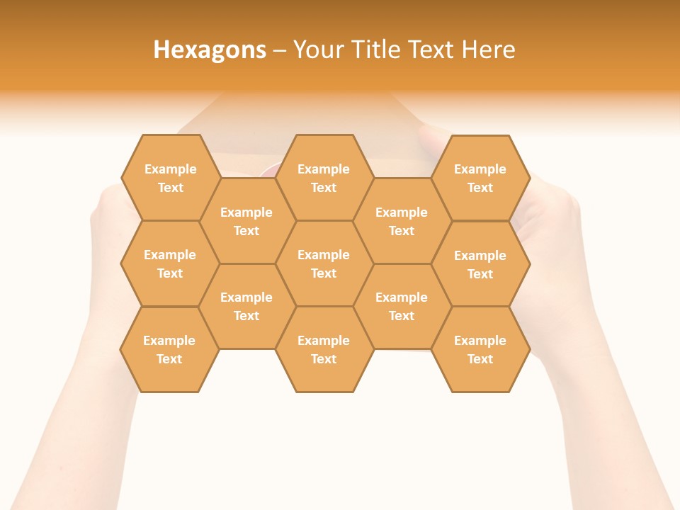 A Person Holding A Piece Of Paper With A Magnet On It PowerPoint Template