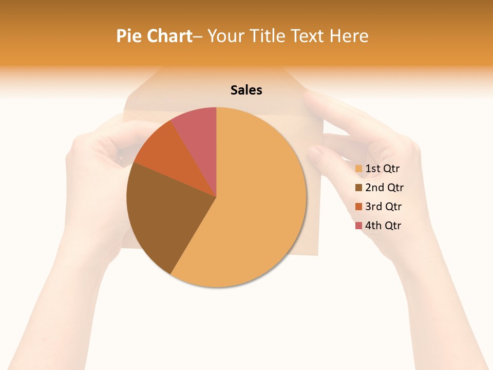 A Person Holding A Piece Of Paper With A Magnet On It PowerPoint Template