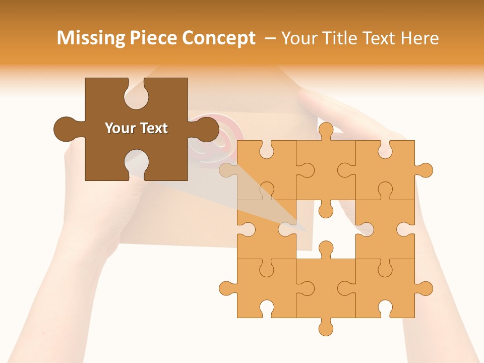 A Person Holding A Piece Of Paper With A Magnet On It PowerPoint Template