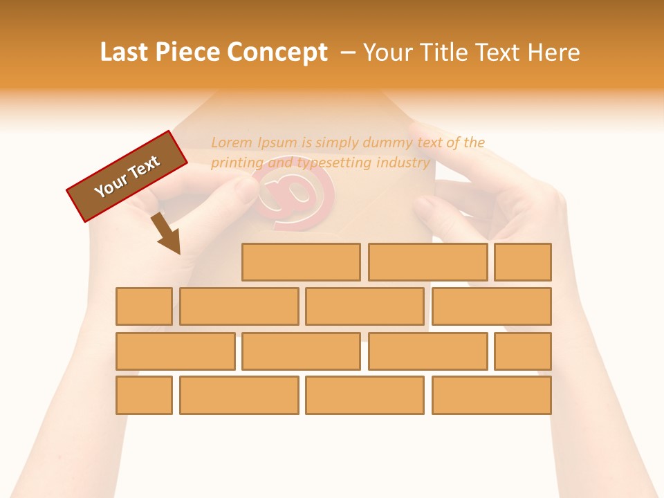 A Person Holding A Piece Of Paper With A Magnet On It PowerPoint Template