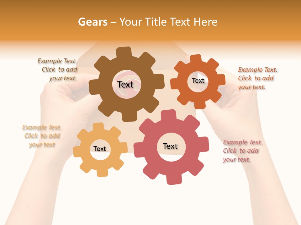 A Person Holding A Piece Of Paper With A Magnet On It PowerPoint Template