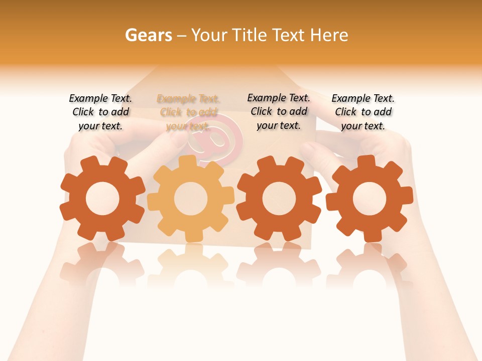 A Person Holding A Piece Of Paper With A Magnet On It PowerPoint Template