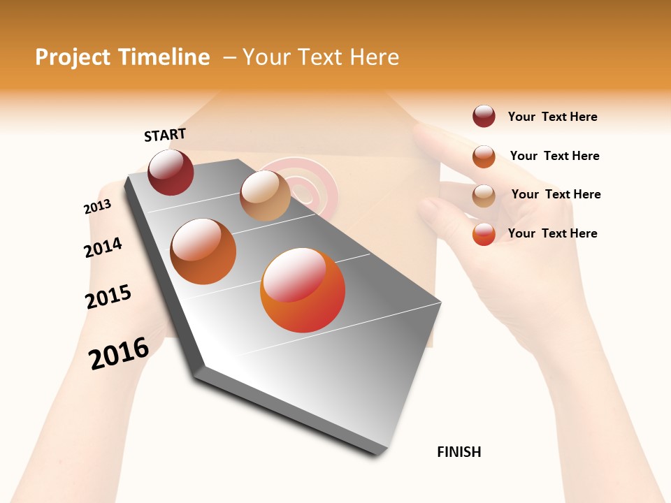 A Person Holding A Piece Of Paper With A Magnet On It PowerPoint Template