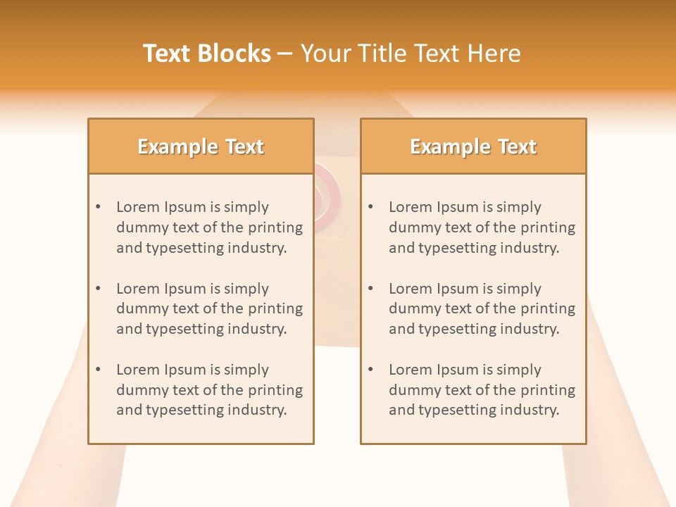 A Person Holding A Piece Of Paper With A Magnet On It PowerPoint Template