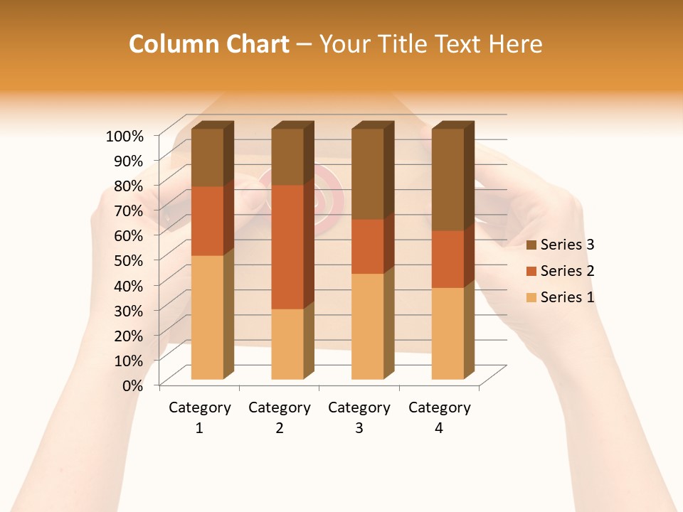A Person Holding A Piece Of Paper With A Magnet On It PowerPoint Template