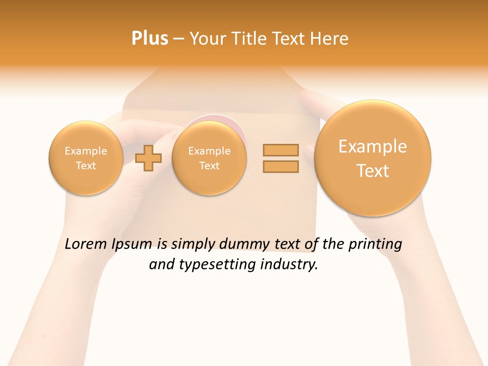 A Person Holding A Piece Of Paper With A Magnet On It PowerPoint Template