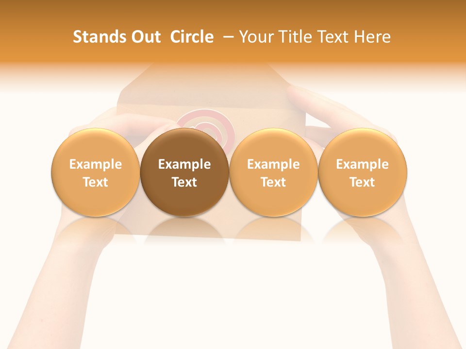A Person Holding A Piece Of Paper With A Magnet On It PowerPoint Template