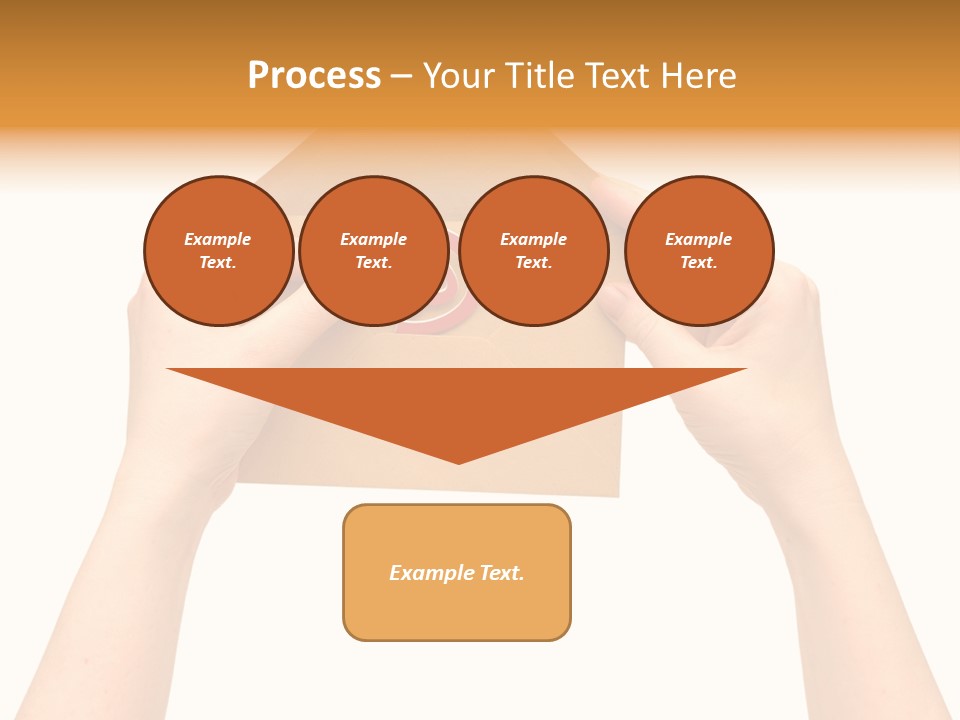 A Person Holding A Piece Of Paper With A Magnet On It PowerPoint Template