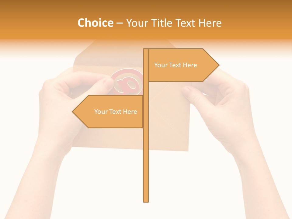 A Person Holding A Piece Of Paper With A Magnet On It PowerPoint Template