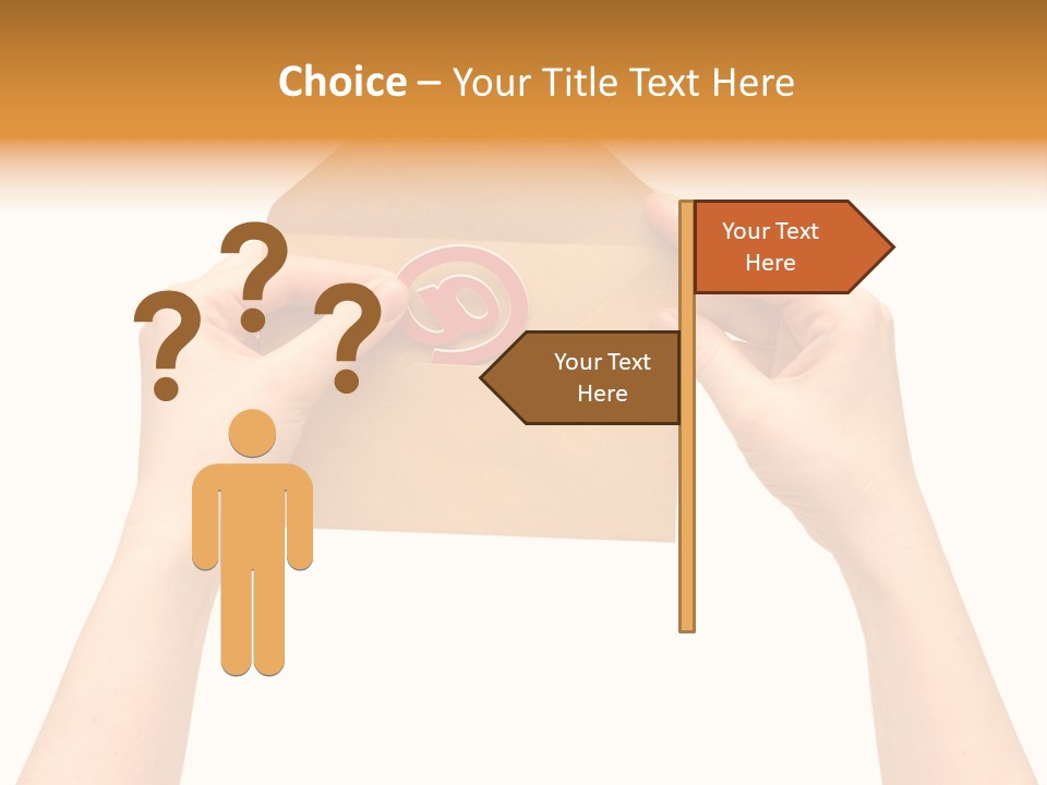 A Person Holding A Piece Of Paper With A Magnet On It PowerPoint Template