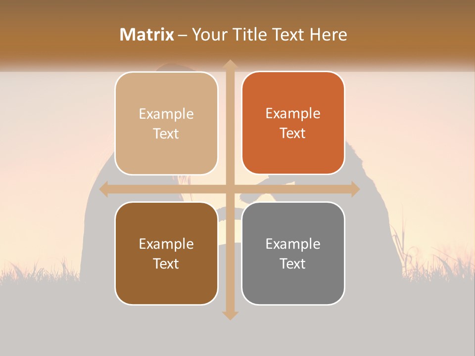 A Woman Sitting Next To A Dog On Top Of A Field PowerPoint Template