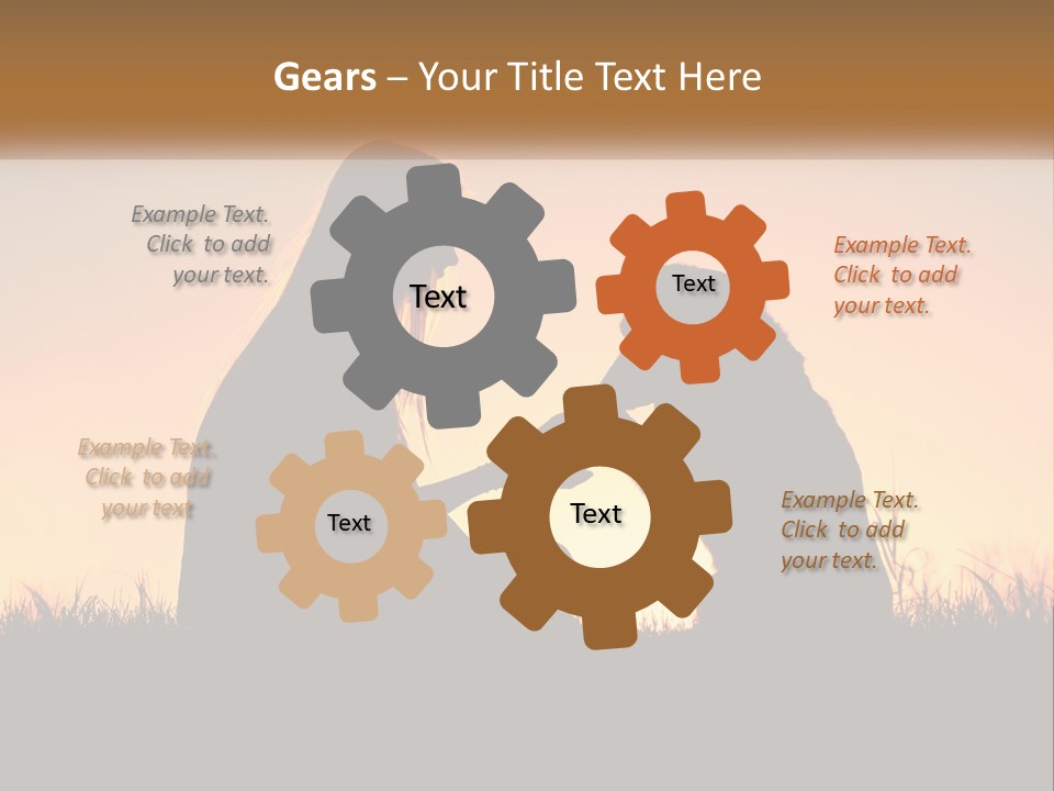 A Woman Sitting Next To A Dog On Top Of A Field PowerPoint Template