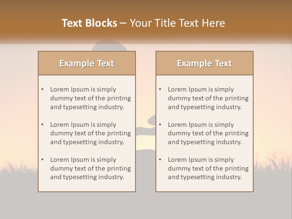 A Woman Sitting Next To A Dog On Top Of A Field PowerPoint Template