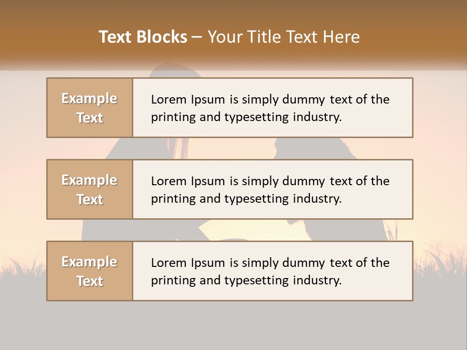 A Woman Sitting Next To A Dog On Top Of A Field PowerPoint Template