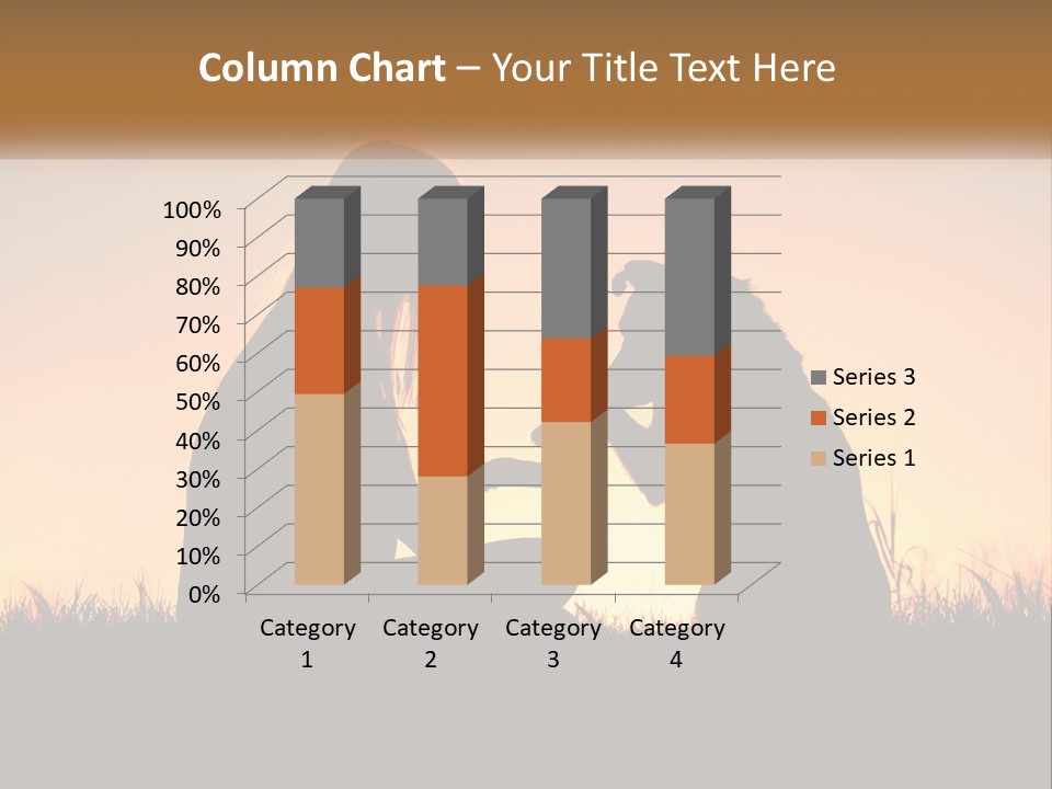 A Woman Sitting Next To A Dog On Top Of A Field PowerPoint Template