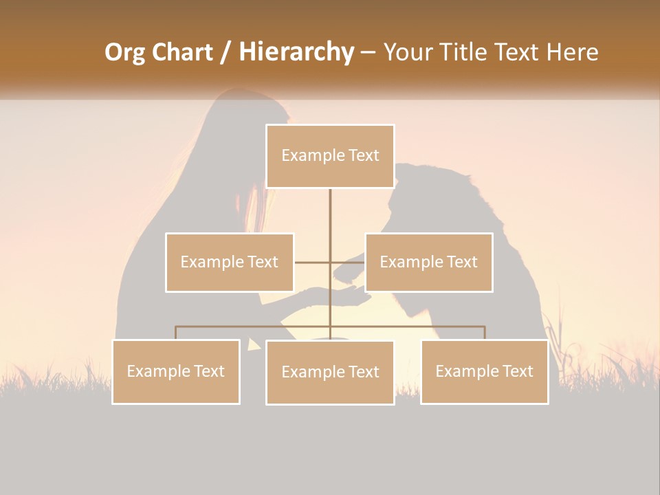 A Woman Sitting Next To A Dog On Top Of A Field PowerPoint Template