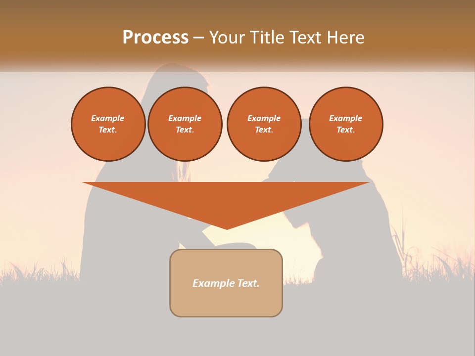 A Woman Sitting Next To A Dog On Top Of A Field PowerPoint Template