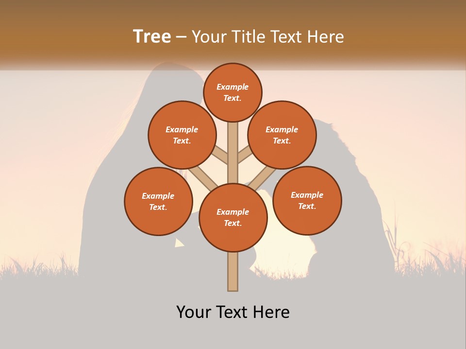 A Woman Sitting Next To A Dog On Top Of A Field PowerPoint Template