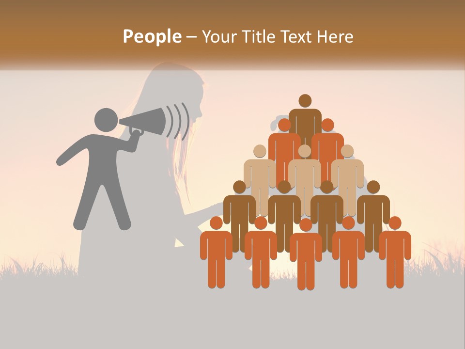 A Woman Sitting Next To A Dog On Top Of A Field PowerPoint Template