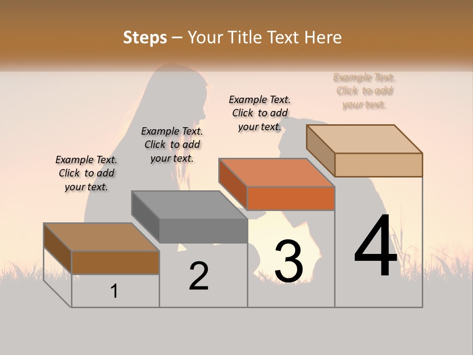 A Woman Sitting Next To A Dog On Top Of A Field PowerPoint Template