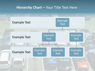 A Parking Lot Filled With Lots Of Parked Cars PowerPoint Template