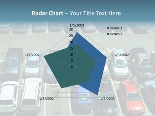 A Parking Lot Filled With Lots Of Parked Cars PowerPoint Template