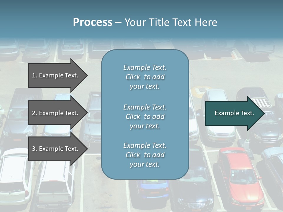 A Parking Lot Filled With Lots Of Parked Cars PowerPoint Template