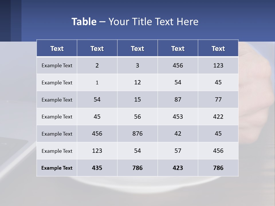 A Person Holding A Cup Of Coffee In Front Of A Laptop PowerPoint Template