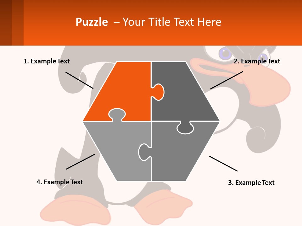 A Cartoon Penguin With A Name Tag On It PowerPoint Template