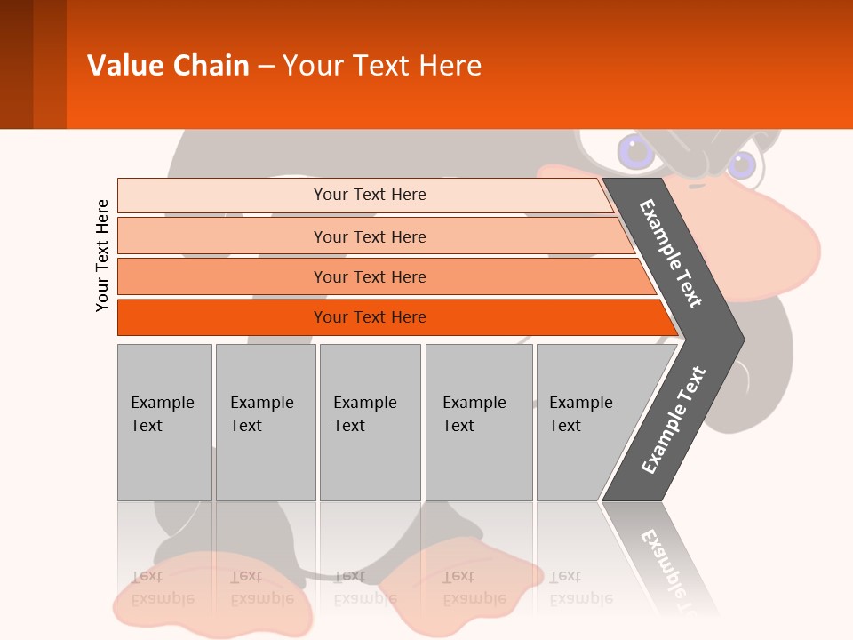 A Cartoon Penguin With A Name Tag On It PowerPoint Template