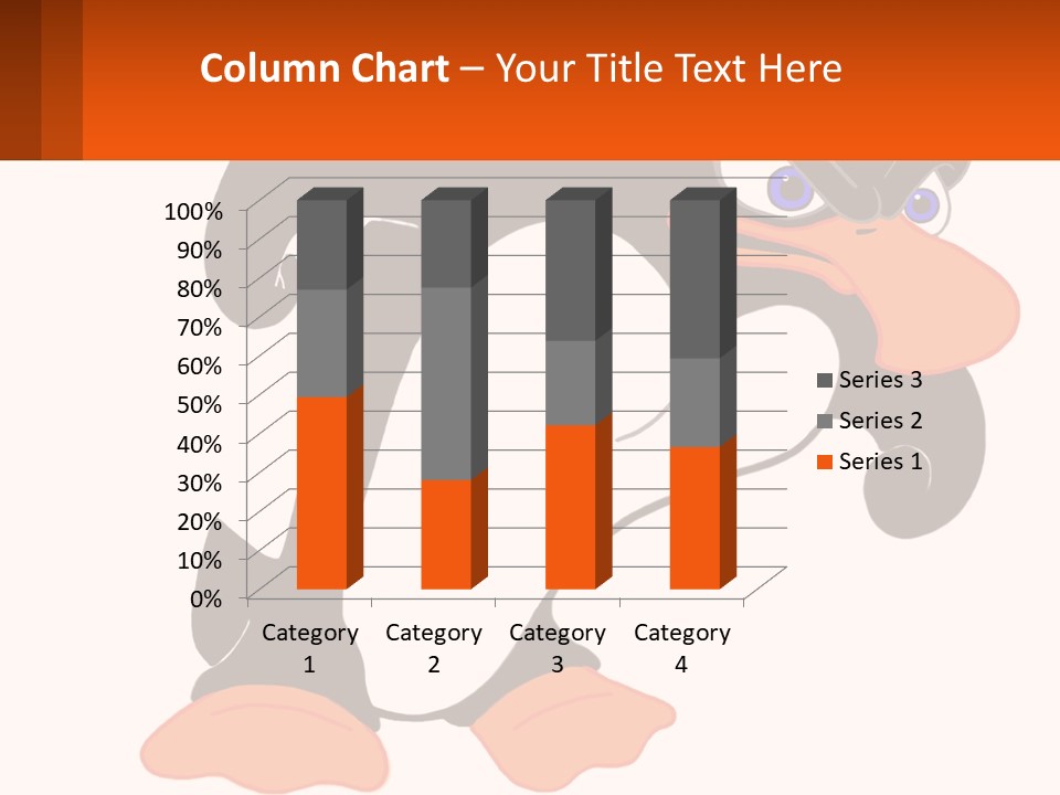 A Cartoon Penguin With A Name Tag On It PowerPoint Template