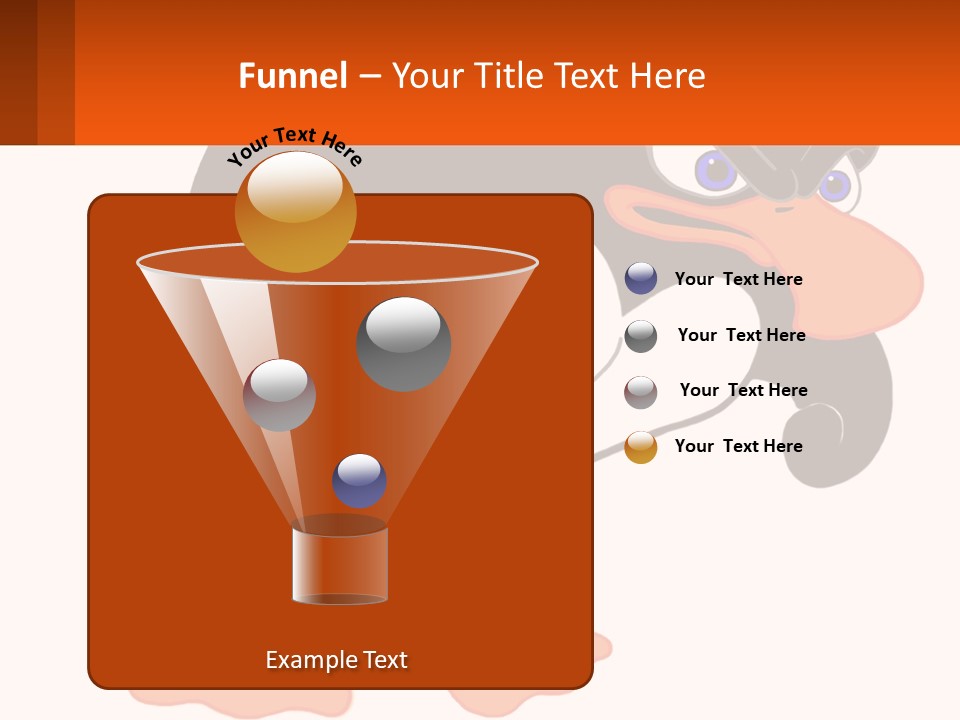 A Cartoon Penguin With A Name Tag On It PowerPoint Template