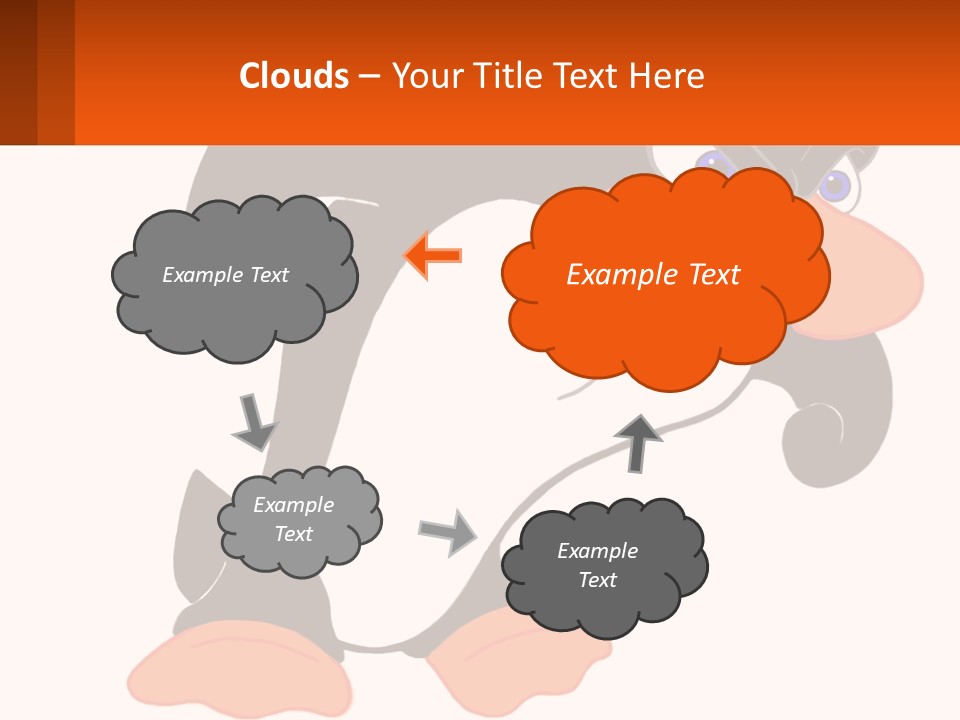 A Cartoon Penguin With A Name Tag On It PowerPoint Template